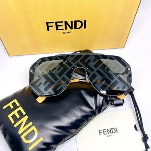 New Authentic Fendi shield sunglasses FE4006U with Logo printed lens Fendi Women main image 3